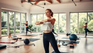 Pilates für Anfänger - Frauen beim Pilatestraining
