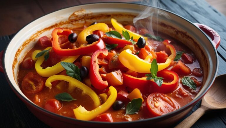 Mediterrane Gemüsepfanne "Abwehr-Kraft" mit Paprika, Tomaten & Oregano