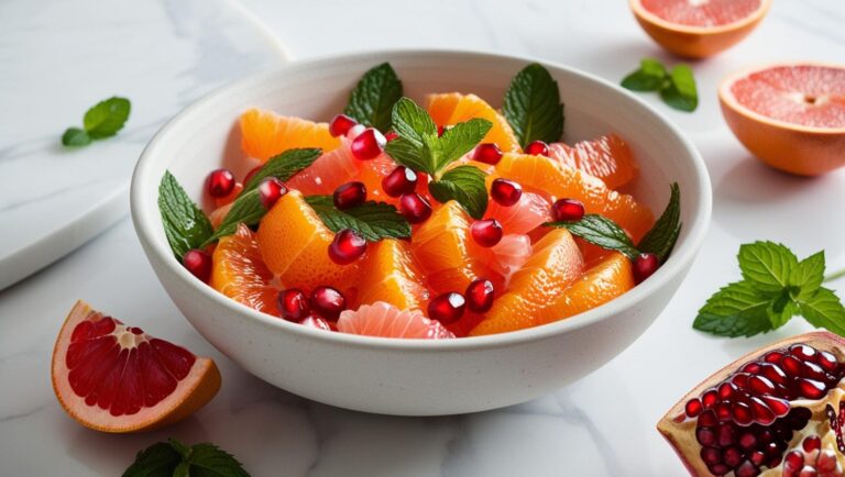 Vitamin-C-Kick Salat "Sonnengruß" mit Zitrusfrüchten & Granatapfel
