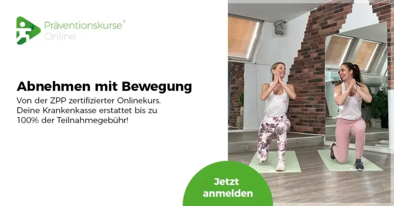 Abnehmen mit Bewegung als Onlinekurs