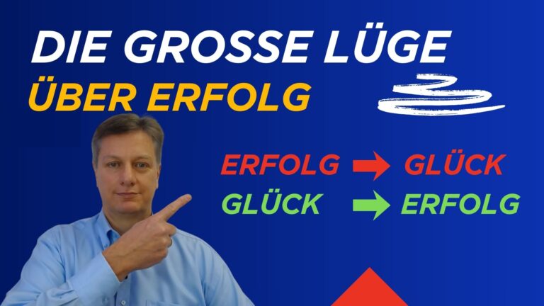 Erfolg im Business macht nicht glücklich. Aber Glück macht erfolgreich.
